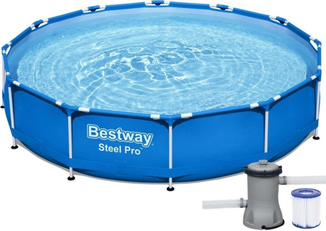 Bestway 12ft Steel PRO Frame Swimming Pool 56681 (366x76cm) with filter