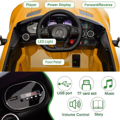 12V OFFICIAL LICENSED MERCEDES AMG ELECTRIC RIDE ON CAR PARENTAL REMOTE