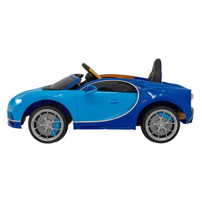 Official Blue Bugatti Chiron 12v Kids Ride On Electric Super Car