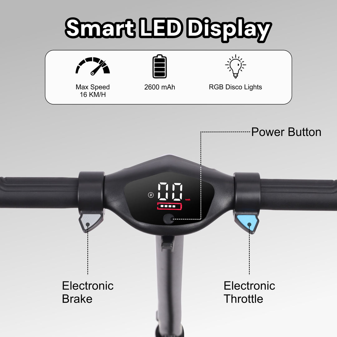 Kids PRO ELECTRIC SCOOTER - LED Lights - 150W Power - High Performance