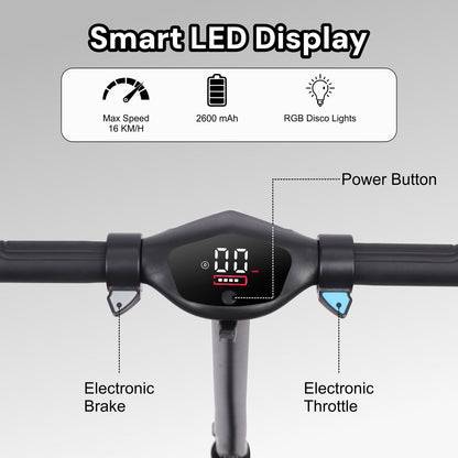 Kids PRO ELECTRIC SCOOTER - LED Lights - 150W Power - High Performance