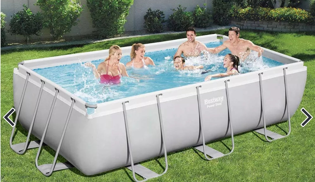 Bestway 56441 power steel rectangular pool (404x201x100cm)