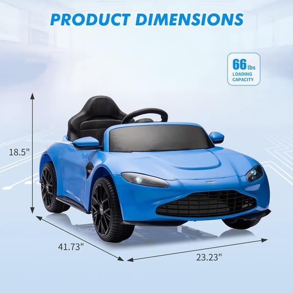 Aston Martin Vantage Ride On Electric Kids Car 12v