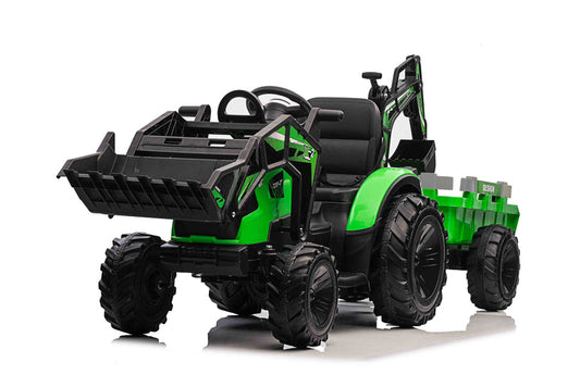 Tractor with Trailer 3 in 1 Excavator & Digger Bucket Combo