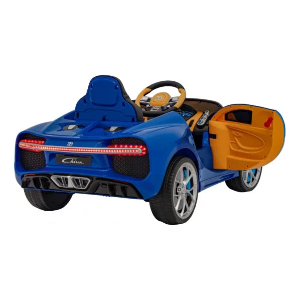 Official Blue Bugatti Chiron 12v Kids Ride On Electric Super Car