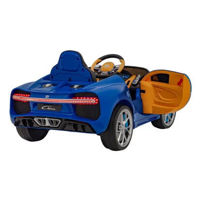 Official Blue Bugatti Chiron 12v Kids Ride On Electric Super Car