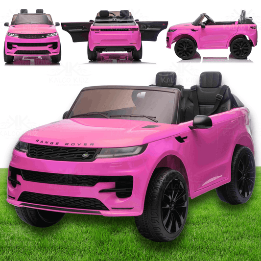 Range Rover Sport kids ride on car 24v 2 seater pink showcasing luxurious design and powerful features.