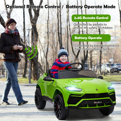 Licensed Lamborghini Urus 12v Ride On Car Leather Seat Rubber Tyres