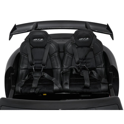 Kids Ride On Electric Porsche 911 GT 3 Black With MP4 Tv 24v