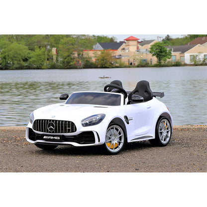 Official Licensed 24V Kids Electric Ride On Mercedes AMG GTR 4WD Parental Remote Control - 2 Seater Model