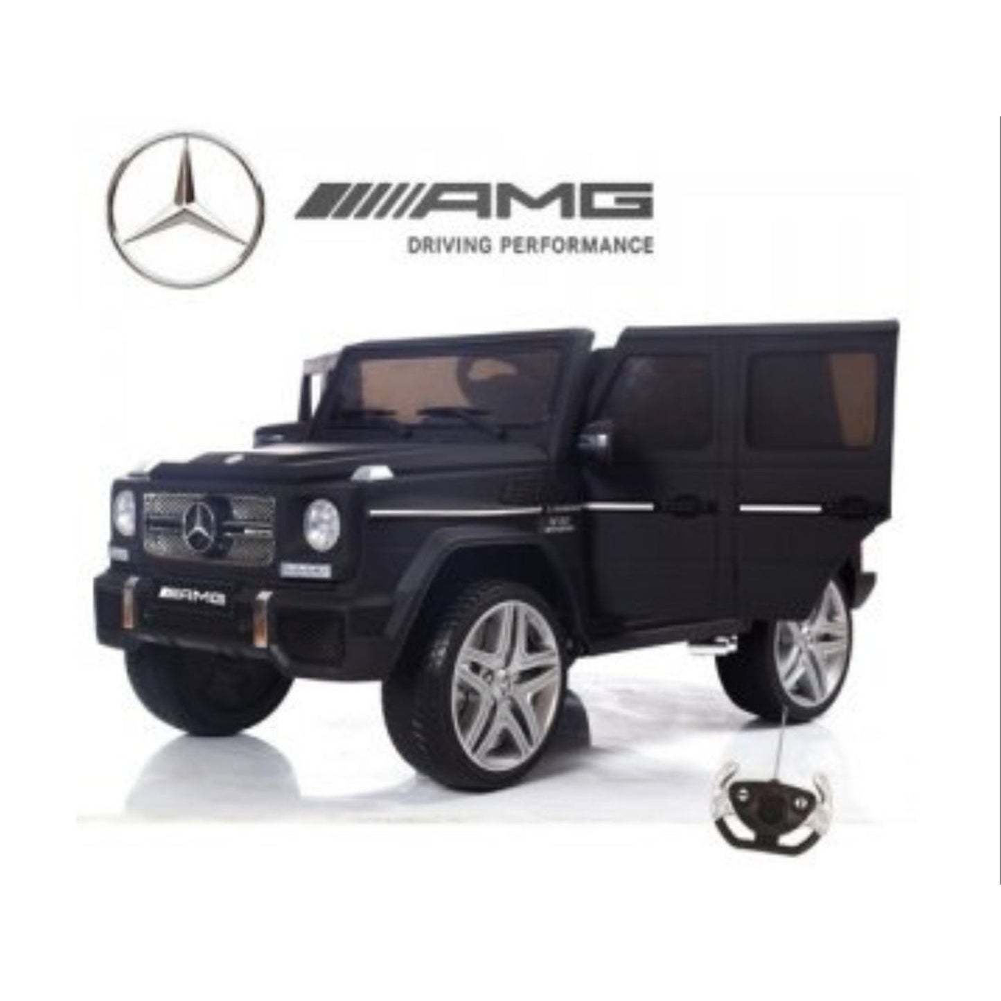 Licensed Mercedes G Wagon G65 Kids Ride On Leather Seat Rubber Tyres