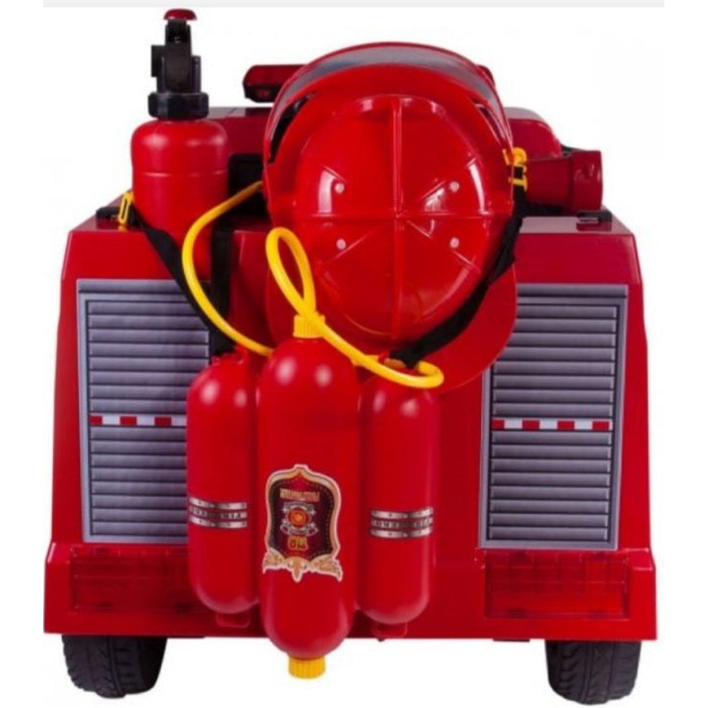 Kids Ride On Fire Engine with Accessories Leather Eva wheels Parent Remote