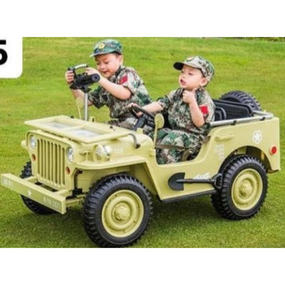 4x4 Explorer 3 Seater Willys Style Jeep Kids Ride On