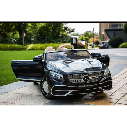 Licensed Mercedes Maybach S650 MP4 TV Leather Seat Rubber Tyres Electric Ride On Car