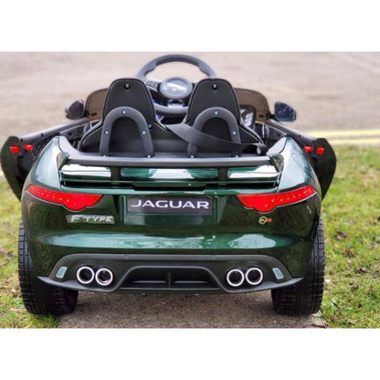 Licensed Jaguar F-Type SVR  Leather Seat Rubber Tyres Kids Ride On 12V
