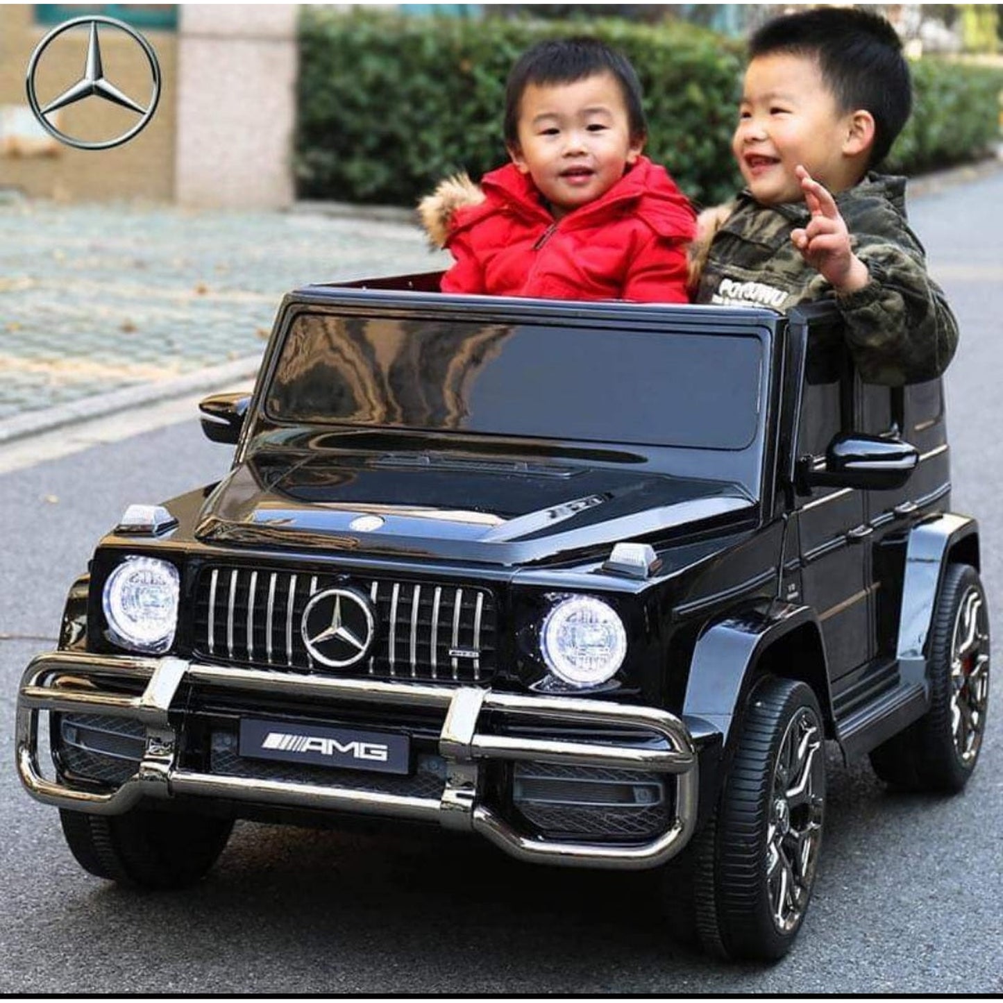 24V 2 Seater XL Licensed Mercedes AMG G63 Kids Ride On Jeep