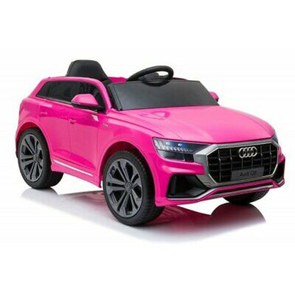 Licensed Audi Q8 S Line 12V Kids Ride On Tv Mp4 Screen Leather Seat Rubber Tyres