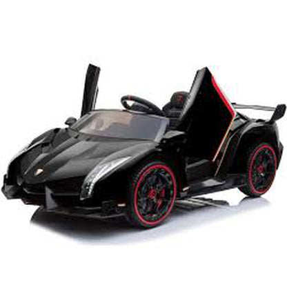 Licensed 4WD Oversized Lamborghini Veneno MP4 TV Kids Ride On Car Leather Seat Rubber Tyres